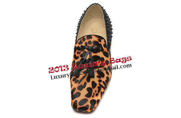 Christian Louboutin Casual Shoes Horse Hair CL902 Leopard