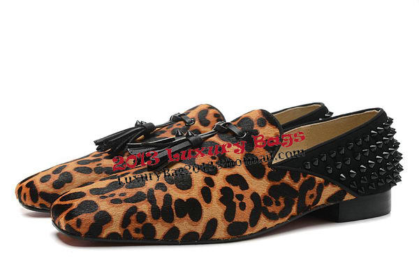 Christian Louboutin Casual Shoes Horse Hair CL902 Leopard