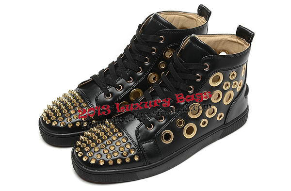 Christian Louboutin Casual Shoes Sheepskin Leather CL892 Black