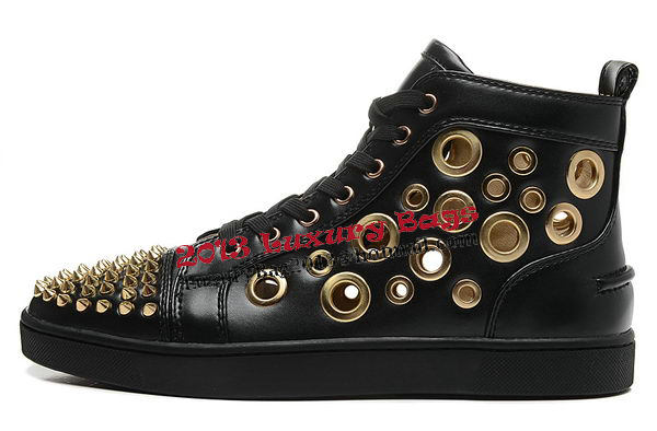 Christian Louboutin Casual Shoes Sheepskin Leather CL892 Black
