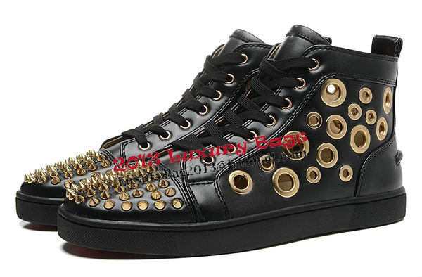 Christian Louboutin Casual Shoes Sheepskin Leather CL892 Black