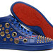 Christian Louboutin Casual Shoes Sheepskin Leather CL892 Blue