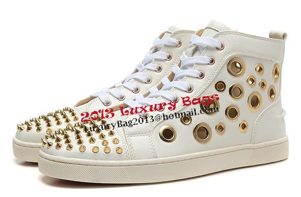 Christian Louboutin Casual Shoes Sheepskin Leather CL892 White