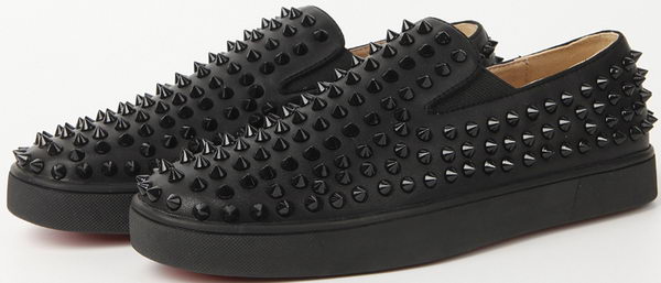 Christian Louboutin Casual Shoes Sheepskin Leather CL905 Black