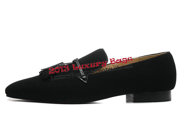 Christian Louboutin Casual Shoes Suede Leather CL899 Black