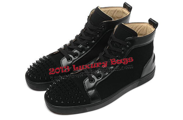 Christian Louboutin Casual Shoes Suede Leather CL903 Black