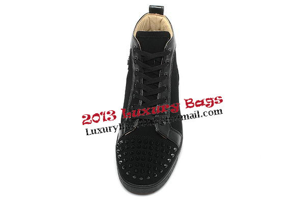 Christian Louboutin Casual Shoes Suede Leather CL903 Black