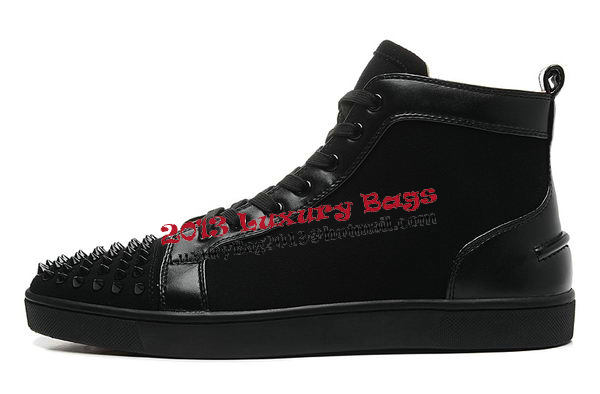 Christian Louboutin Casual Shoes Suede Leather CL903 Black