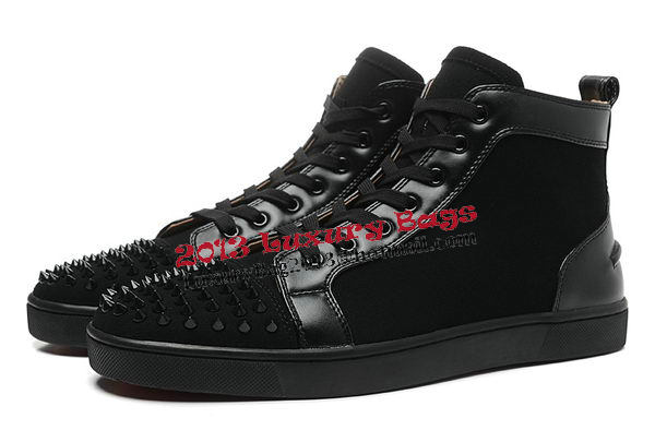 Christian Louboutin Casual Shoes Suede Leather CL903 Black