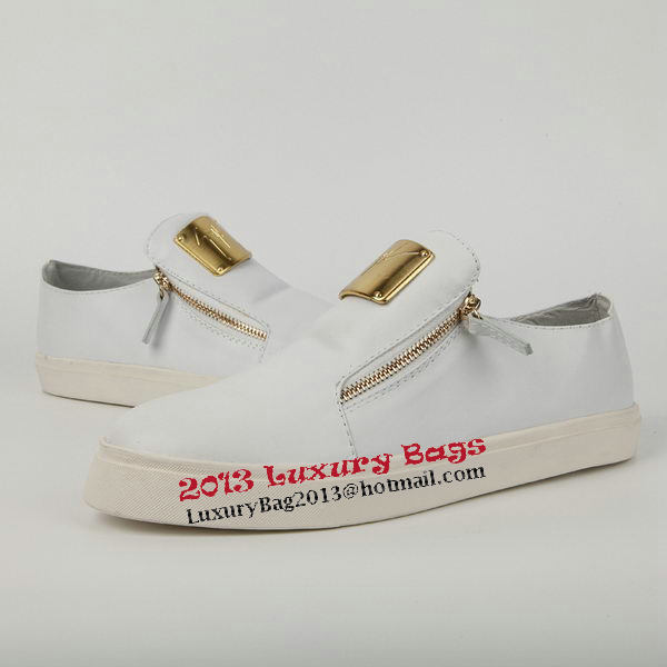 Giuseppe Zanotti Casual Shoes Sheepskin Leather GZ0384 White