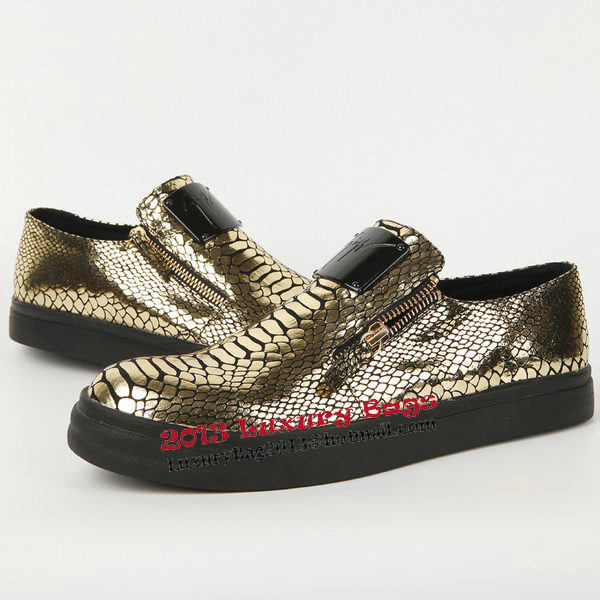 Giuseppe Zanotti Casual Shoes Snake Leather GZ0382 Gold