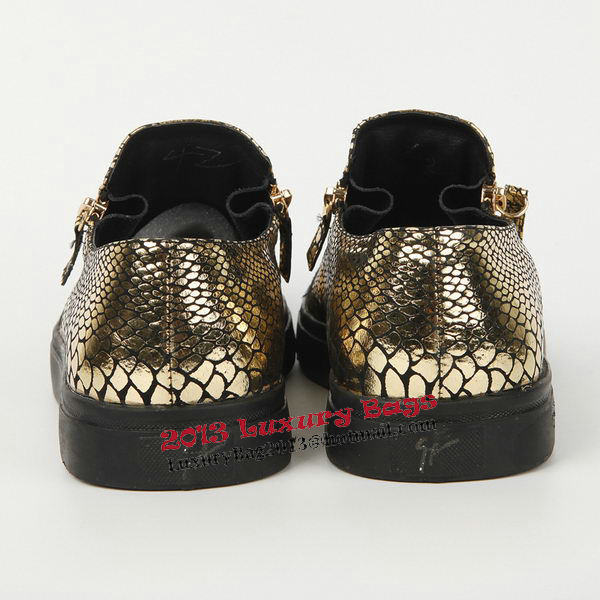 Giuseppe Zanotti Casual Shoes Snake Leather GZ0382 Gold