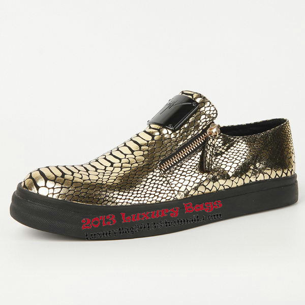 Giuseppe Zanotti Casual Shoes Snake Leather GZ0382 Gold