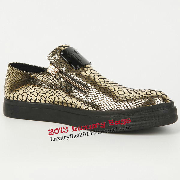 Giuseppe Zanotti Casual Shoes Snake Leather GZ0382 Gold