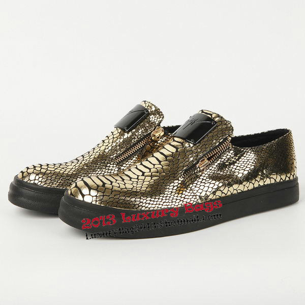 Giuseppe Zanotti Casual Shoes Snake Leather GZ0382 Gold