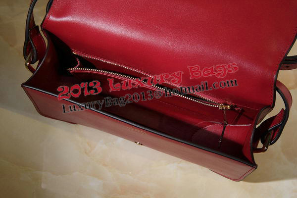 Hermes Cherche Midi Bag Calfskin Leather H1518 Burgundy