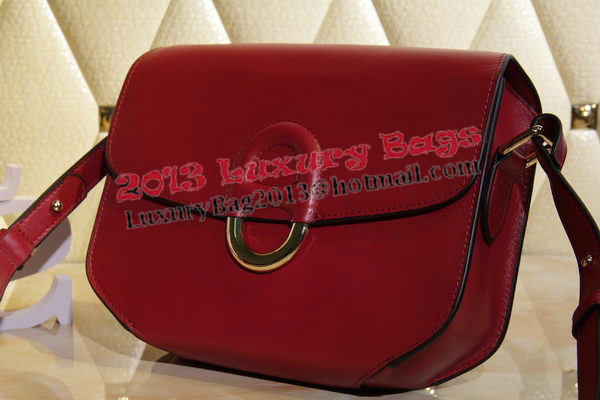 Hermes Cherche Midi Bag Calfskin Leather H1518 Burgundy