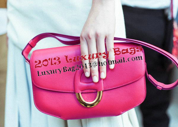 Hermes Cherche Midi Bag Calfskin Leather H1518 Rose