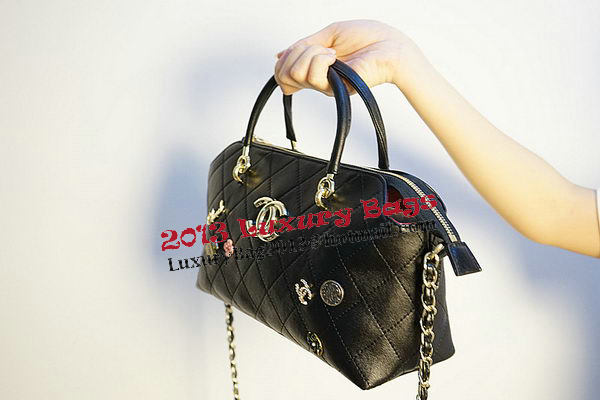 Chanel Shopper Tote Bags Sheepskin Leather CHA3619 Black