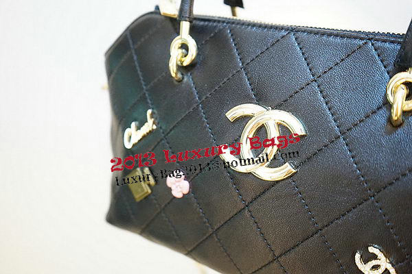 Chanel Shopper Tote Bags Sheepskin Leather CHA3619 Black