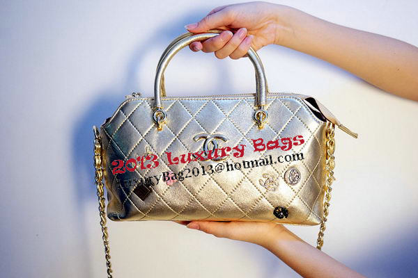 Chanel Shopper Tote Bags Sheepskin Leather CHA3619 Gold
