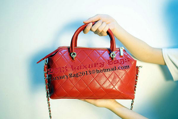 Chanel Shopper Tote Bags Sheepskin Leather CHA3619 Red