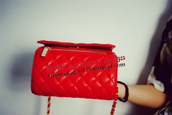 Chanel Shopper Tote Bags Sheepskin Leather CHA62882 Red