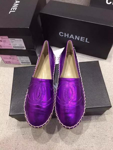 Chanel Espadrilles Leather CH1115LRF Purple