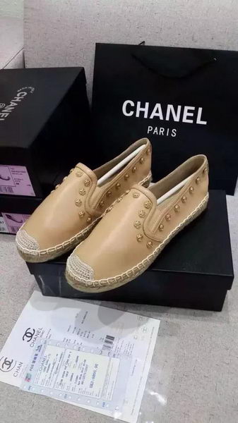 Chanel Leather Espadrilles CH1233LRF Apricot