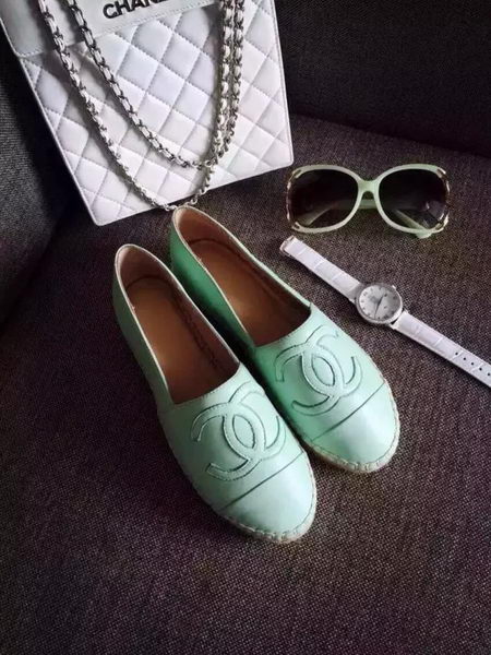 Chanel Leather Espadrilles CH1253LRF Green
