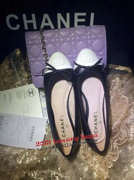 Chanel Sheepskin Ballerina CH1096LJD Black&White