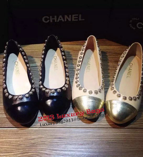 Chanel Sheepskin Leather Ballerina CH1099LJD Apricot