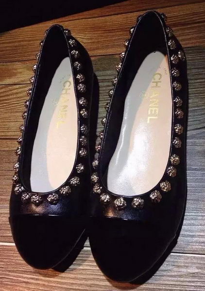 Chanel Sheepskin Leather Ballerina CH1099LJD Black