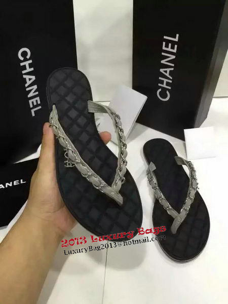 Chanel Thong Sandal CH1213TZ Grey