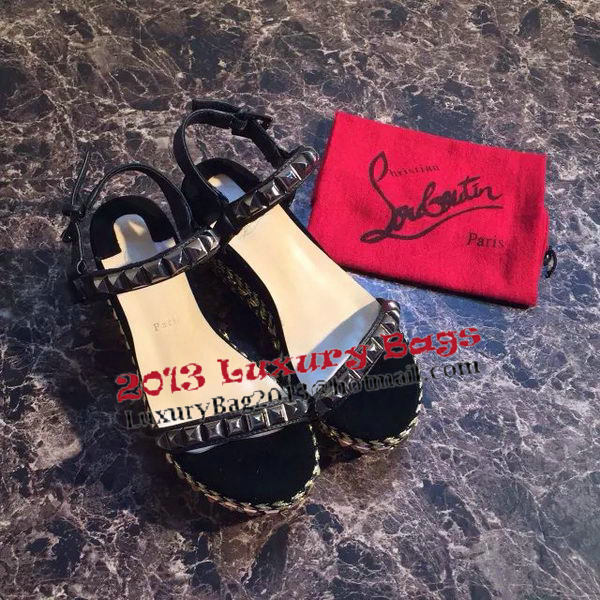 Christian Louboutin 80mm Wedges Sandals CL1507FK Black