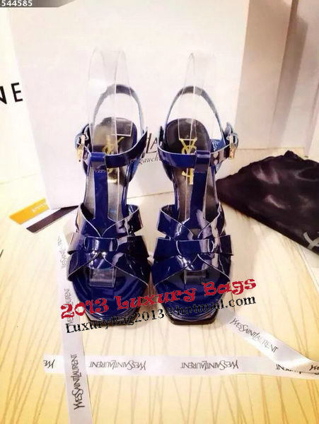 Yves Saint Laurent 130mm Pump Sandals Patent YSL250LWR Black
