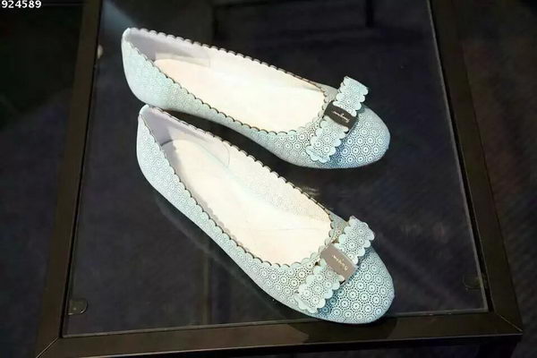 Ferragamo Ballerina Leather Flat FL0393DON Light Blue