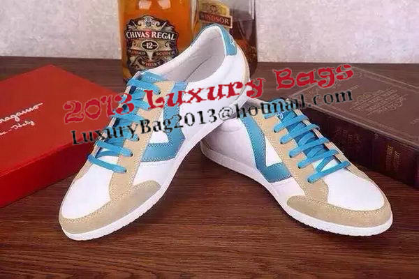 Ferragamo Casual Shoes FL0592 Grey&White