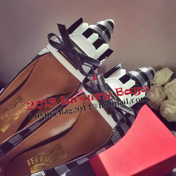 Ferragamo Pump FL060VT Grey&Black