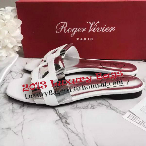 Roger Vivier Leather Slipper RV264VT White