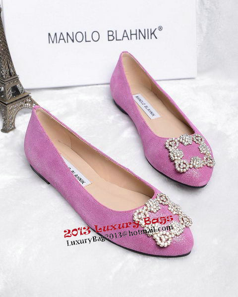 Manolo Blahnik Ballerina Satin Canvas MB088 Lavender