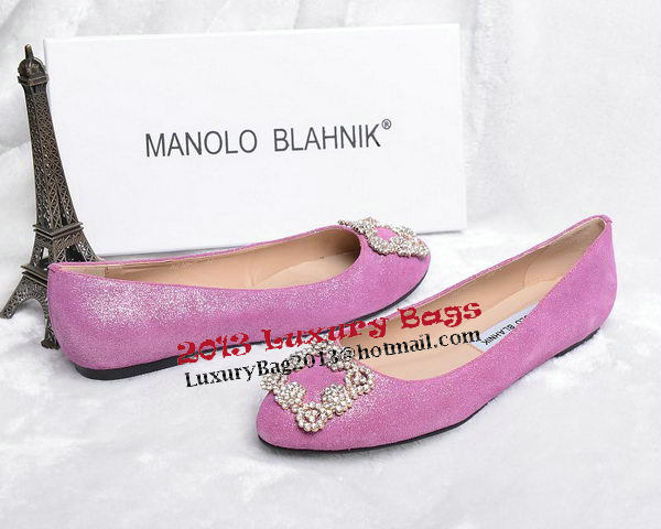 Manolo Blahnik Ballerina Satin Canvas MB088 Lavender