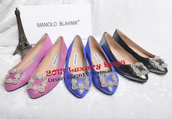 Manolo Blahnik Ballerina Satin Canvas MB088 Lavender