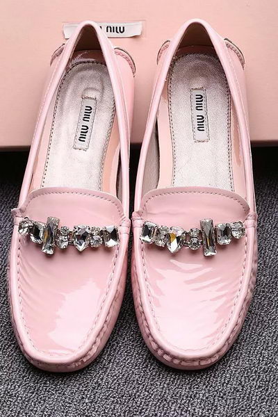 miu miu Casual Shoes Patent Leather MM334 Pink