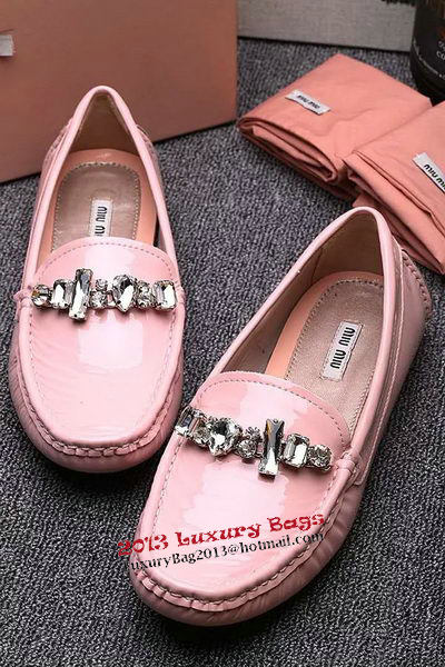 miu miu Casual Shoes Patent Leather MM334 Pink