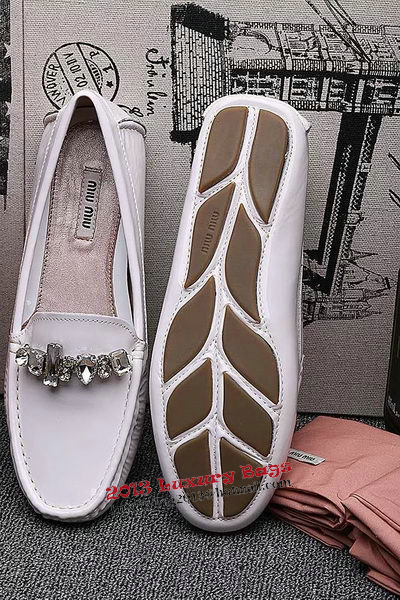 miu miu Casual Shoes Patent Leather MM334 White