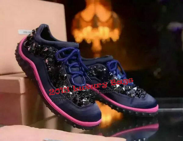 miu miu Casual Shoes Satin MM325TZ Royal