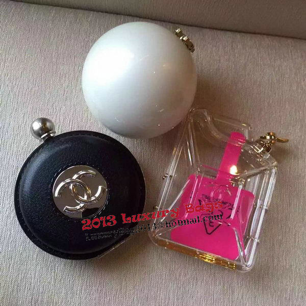 Chanel Plexiglass Globe Clutch Bag Black