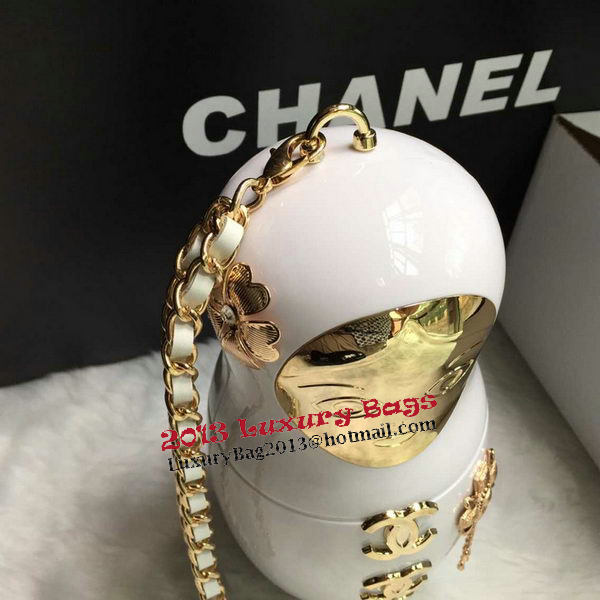 Chanel Plexiglass Porcelain Doll Clutch Bag R16