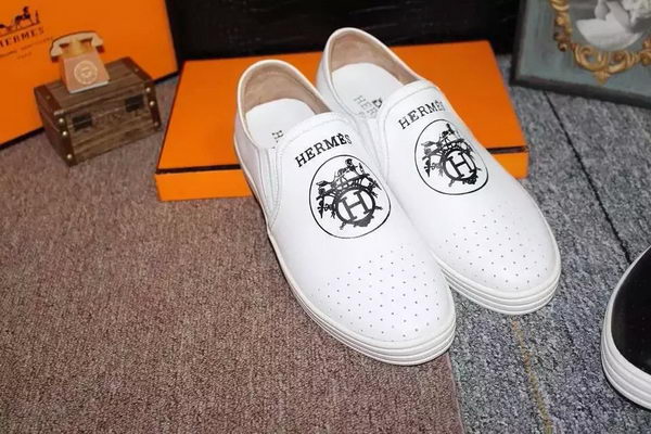 Hermes Casual Shoes Leather HO0496 White